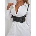 thumbnail image 3 of Body Harness for Women, Faux Leather Waist Belt, Steampunk Underbust Corset Belt for Dress, Suitable for Everyday Casual, Punk Bands, Rappers, Black, 3 of 7
