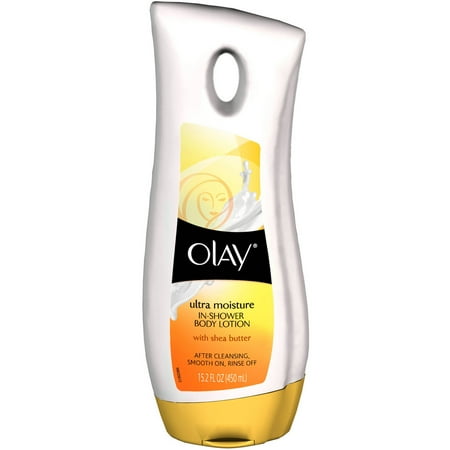 Olay Ultra Moisture In-Shower Body Moisturizer Lotion with Shea Butter, 15.2 fl oz