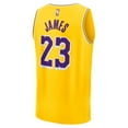 thumbnail image 3 of Youth Fanatics LeBron James Gold Los Angeles Lakers Fast Break Replica Player Jersey - Icon Edition, 3 of 3