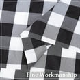 thumbnail image 6 of 2 Pcs Buffalo Plaid Curtains, Gingham Yarn Dyed Rod Pocket Light Filtering Curtain Drapes, 6 of 9