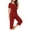 Red womens sets, variant on ABPWLY Pajama Sets for Women Lounge Sets for Women Button up Short Sleeve Top and Pocket Capris 2 Piece Sets Fashion Dot Print Homewear Outfits 2 Piece Outfits for Women