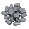 thumbnail image 4 of 20 piezas de tapas de goma de 12 mm (1/2") cubiertas de tornillo de tubo redondo de vinilo PVC protectores de rosca grises, 4 of 5