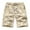 Khaki, variant on Munlar Mens Shorts,Fashion Men's Pocket Zipper Buttons Print Leisure Time Tooling Short Pants