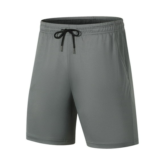 Plebaso Mesh Shorts for Men Athletic Drawstring Sports Shorts Breathable Mens Workout Running Shorts