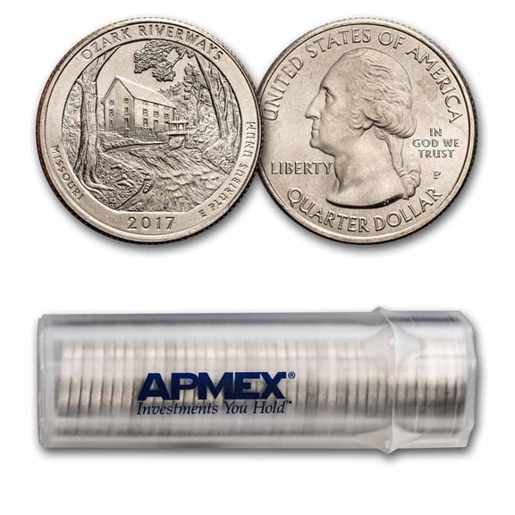 2017-P ATB Quarter Ozark Scenic Riverways 40-Coin Roll BU