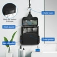 thumbnail image 3 of CIVG Mesh Shower Caddy Bag Portable Hanging Shower Tote Bags with Hook Travel Toiletry Bag for Men and Women Large Cosmetics Makeup Organizer (Black) 9.8x8.9x5.7", 3 of 9