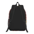 thumbnail image 4 of 17in Backpack With Pocket Adjustable Shoulder Strap Large Capacity Zipper Opening And Closing Double Pull Head Zipper For Work Travel Sports Tropical Reef Axolotls - Bright Vacation, 4 of 8