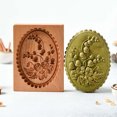 thumbnail image 3 of Molde de grabado en relieve para cortador de galletas de madera DIY, moldes de madera tallados en 3D, moldes para galletas, grabado en relieve, artesanía decorativa, herramientas para hornear para, 3 of 5