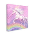 thumbnail image 4 of Stupell Industries Unicorn Over Rainbow Fairy Tales & Fantasy Painting Gallery Wrapped Canvas Print Wall Art, 17 x 17, 4 of 8