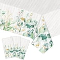 thumbnail image 7 of Hzzsbu Disposable Tablecloth Party Table Cover Tulip, Soccer, Ocean, Sage, Strawberry Pattern Theme Party Decor Summer Party Supplies, 7 of 7