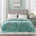 thumbnail image 2 of Beautyrest Plush Lightweight Ultra Soft Cozy Washable Electric Blanket, Full Size, Aqua, 2 of 8