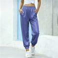 thumbnail image 2 of Otqutp Girls Sequin Sweatpants Wide Leg Sparkly Baggy Elastic Waist Performance Joggers Pants Spring Fall Track Pants, 2 of 4