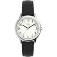 thumbnail image 2 of Timex Women's Easy Reader 30mm Watch - Black Strap White Dial Silver-Tone Case, 2 of 3
