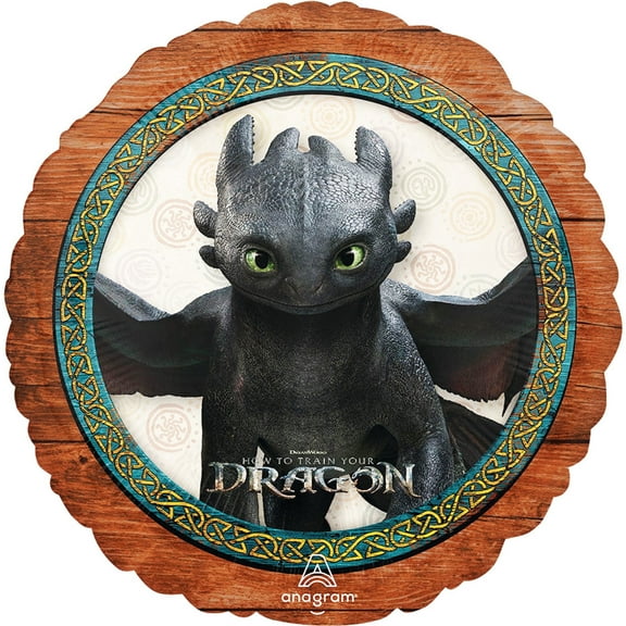 17 inch Anagram How To Train Your Dragon Foil Mylar Balloon - Party Supplies Decorations
