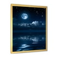 thumbnail image 2 of Designart 'Full Moon Night in Cloudy Sky I' Nautical & Coastal Framed Art Print, 2 of 4