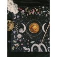 thumbnail image 5 of Granjero Gordo Mantel de altar cuadrado de 25 x 25 pulgadas, suministros de brujería para tarot (negro), 5 of 5
