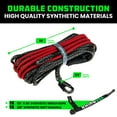 thumbnail image 5 of Rhino USA Synthetic Winch Line (1/4" x 50') for ATV/UTV - Winch Rope for use with UTV, Polaris, RZR, Can Am - Ultimate UTV Accesories, 5 of 7