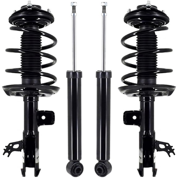 Detroit Axle - 4pc Struts Shocks for 2018-2023 Toyota Camry 2019-2022 Avalon, 2 Front Struts with Coil Spring Assembly 2 Rear Shock Absorbers 2020 2021 Replacement Suspension Kit