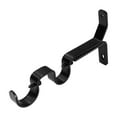 thumbnail image 1 of Mainstays 3/4” & 1" Matte Black Double Curtain Rod Bracket Set (2 Pack), 1 of 4