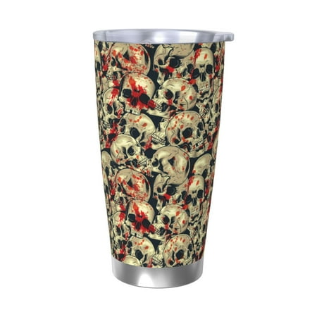 

Matuu Skulls1 for 20oz Durable Thermal Cups Keep Drinks Cold and Hot Insulated Car Mug with Lid-Without Straw