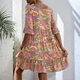 thumbnail image 4 of CIENVNSTG Women's Fashion A-Line Summer Dress - Casual Flowy Dress for Everyday Wear, 4 of 5