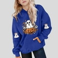 thumbnail image 1 of YUNAFFT Chandail à Capuchon pour Enfants 5-15 Ans avec Poche Manches Raglan Molleton Japonais Décontracté Halloween Automne Hiver Multicolore, 1 of 4