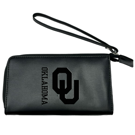 Black Oklahoma Sooners Cell Phone Wristlet Wallet