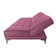thumbnail image 3 of Sofa Cama Reclinable El Bazar Store Zeus Rosa Terciopelo Futon 3 posiciones Abotonado Sala, 3 of 5