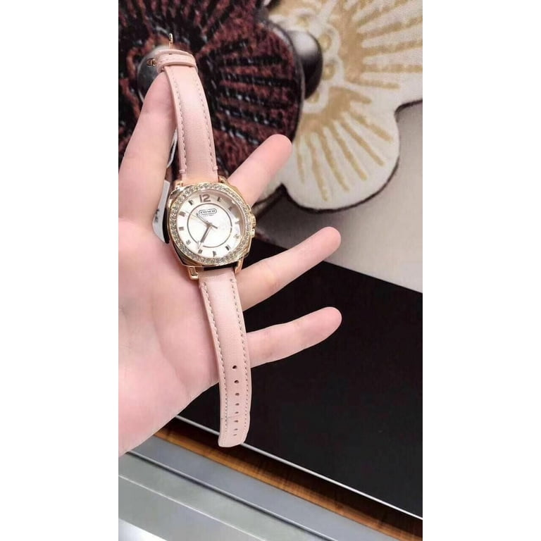 Coach 14503151 Boyfriend Rose Gold Case Pink Strap Women display picture 2