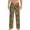 thumbnail image 2 of Lsque Fruits Peach Print Men's Pajama Pants, Lounge Pant - Comfortable Home Wear,Elastic Waistband, Stylish Design-Large, 2 of 9