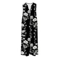 thumbnail image 3 of YABCSAZ Dresses for Women Sleeveless Tank Dress Flower Printed Sundress A-Line Dress with Pockets Flowy Beach Swing Dress 2025 Vacation Travel Plus Size Sundress, 3 of 4