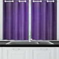 thumbnail image 2 of Mkhert Purple Blackout Window Curtain Kitchen Curtain 26X39 Inch, 2 Panels, 2 of 3