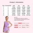 thumbnail image 7 of IEFIEL Kids Girls Ballet Dance Leotard Sleeveless Oblique Shoulder Acrobatics Skating Dress Shiny Sequins Dance Wear Green 14, 7 of 7