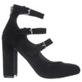 thumbnail image 3 of Womens Steve Madden Veruca Triple Strap Mary Jane Pumps, Black, 3 of 6