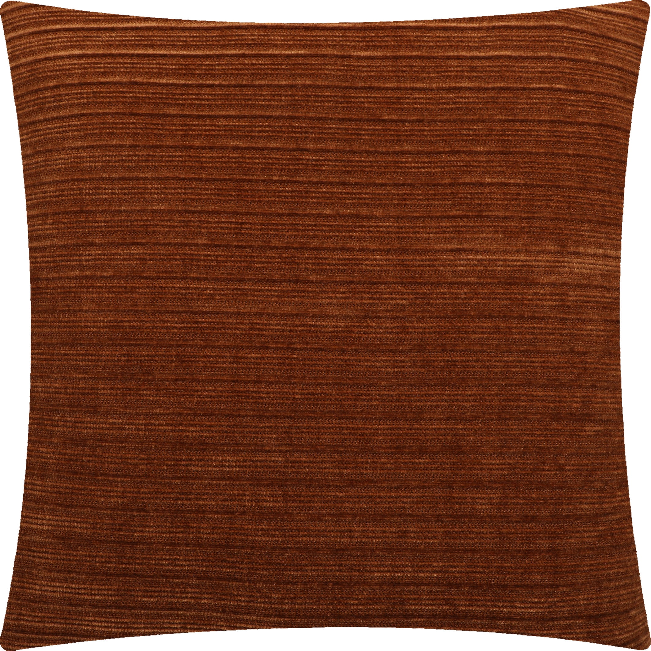 Mainstays Rust Corduroy Decorative Throw Pillow, Square, 1PC Pack, 18'x18' , Brown Color