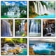 thumbnail image 2 of Pintura en lienzo de paisaje con cascada natural, carteles e impresiones de árboles verdes y bosques, arte de pared para sala de estar, decoración del hogar, sin marco, 2 of 5
