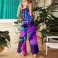 thumbnail image 4 of WTOBBY Women's Printed Cotton Casual Jumpsuit with Sleeveless Design, Comfortable and Easy to Wear, Ideal for Summer Activities and Relaxed Outfits,PurpleS, 4 of 4