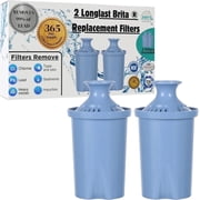 Joey'z Long Lasting Water Filters Compatible Brita Filter Replacement - Reduces Lead, 12 Month Supply - Compatible with Brita Elite Water Filter