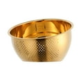 thumbnail image 4 of Colador de Arroz Cesta Colador de Limpieza de Alimentos Colador Accesorios de Cocina Fregadero Apilable Colador Colador Nueva Herramienta de Cocina Pa Dorado Sunnimix Cuenco de la cesta de drenaje, 4 of 8
