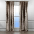 thumbnail image 6 of 3S Brother's Rice Extra Long Shiny Velvet Curtains Luxury Colors Light Blocking Hang Back Tab & Rod Pocket 1 Panel Curtain 5-30 Ft Home Décor Custom Made Drapes -Made in Turkey(52"W X 108"L), 6 of 6