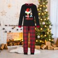 thumbnail image 4 of Pijamas Navideñas Conjunto de pijama de 2 piezas Traje diario con cintura elástica y estampado informal familiar Ygjytge Negro*mujer T M para Unisex, 4 of 7