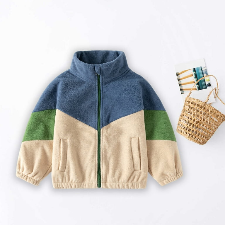 Boys Winter Coat Fleece Lined Thick Down Coats Puffy Polyester Fiber Jackets With Hood