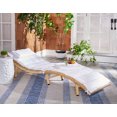 thumbnail image 2 of SAFAVIEH Colley Wicker Outdoor Chaise Sun Lounger, Natural, 2 of 15