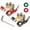 4 Way-Gold-C, variant on Chasenew Car Battery Terminal Clamp Connector, 4 Way Positive and Negative Pole Quick Release Terminal Clip, Applicable to SAE/JIS A Type Post, Compatible with Cars, Trucks and More（Silver-B）