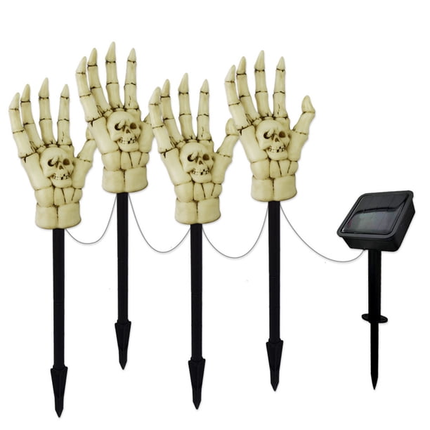 Manos Terror Brazos Espeluznante Solar Halloween para Jardín Césped