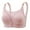 Pink, variant on qolati Sports Bras Women Comfortable Soft Seamless Stretch Full-Coverage Bras Plus Size Breathable Mesh Gathered Bra