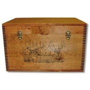 Evans Sports 2 Trophy Deer Print Flat Top Trunk