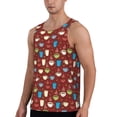thumbnail image 2 of Fotbe Coffee Cups Pattern Men's Quick Dry Workout Tank Top Gym Muscle Tee Fitness Bodybuilding Sleeveless T Shirt Breathable Workout Shirt-XX-Large, 2 of 9