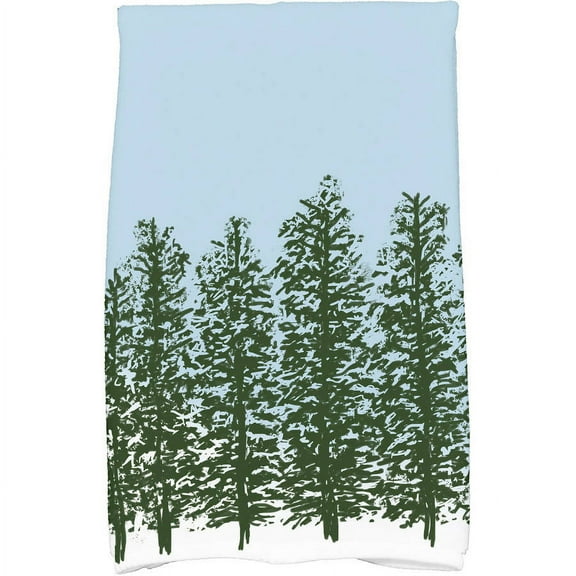 Holiday Essence Hidden Forrest Floral Print Kitchen Towel