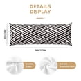 thumbnail image 2 of KLL Ultra Soft Microfiber Body Pillow Cover/Pillowcases 20"x54" with Hidden Zipper Closure-Black White Stripes, 2 of 5
